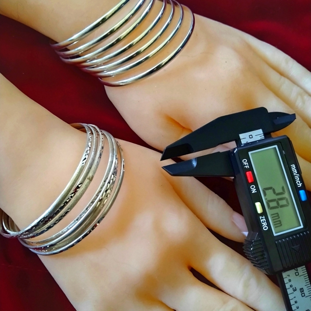 7 DAYS BANGLES -SEMANARIOS 925 STERLING SILVER